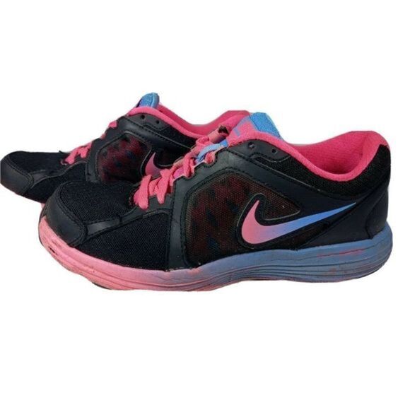 NIKE Dual Fusion ST 3 Women's Black/Pink/Blue Running Shoe Size 7 669750-003. - Picture 4 of 12